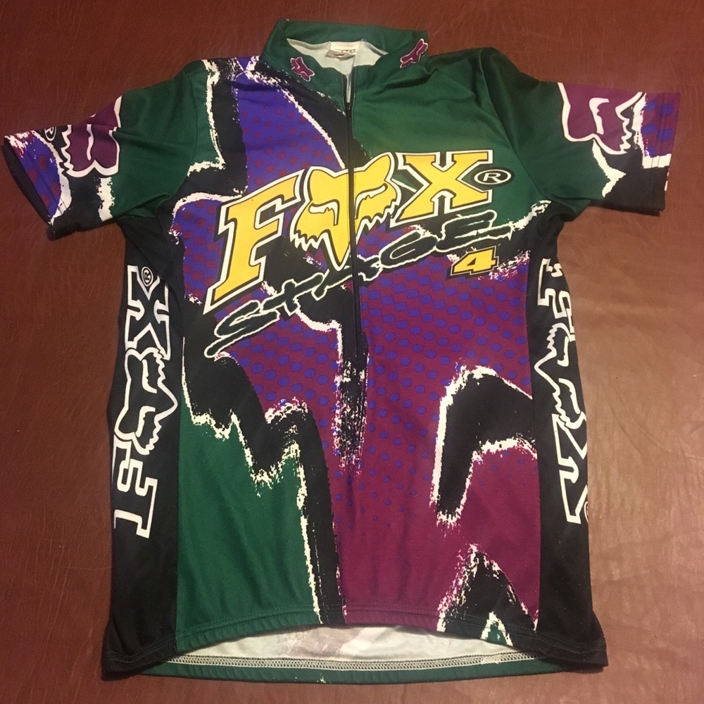 Vintage Fox Stage 4 Cycling Jersey L